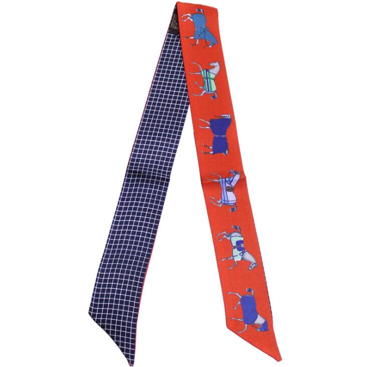 Square Neckercheifs For Business Party Women Elegant Small Vintage Skinny Retro Head Neck artificial silk Satin Scarf