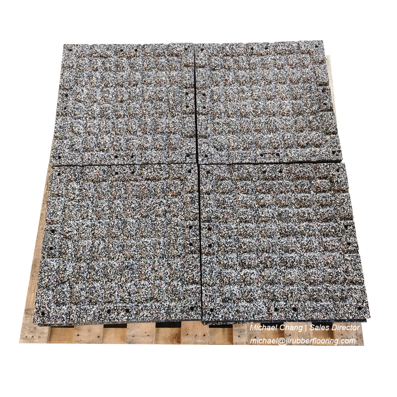 Спортивная резиновая нескользящая напольная плитка EPDM