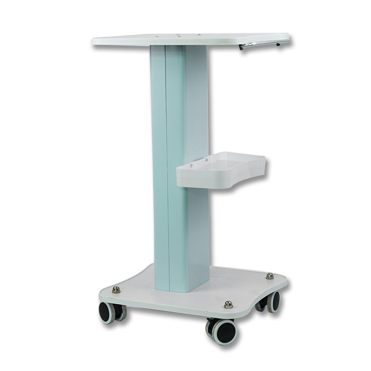 Wholesale High Quality Beauty Machine Trolley With Wheels Movable Wood Beauty Salon Trolley Cart