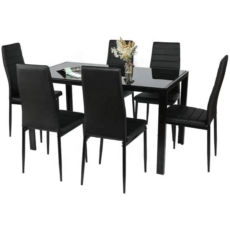 Multifunctional Furniture New Design Stainless Steel Glass Expandable Dining Table Set Designs