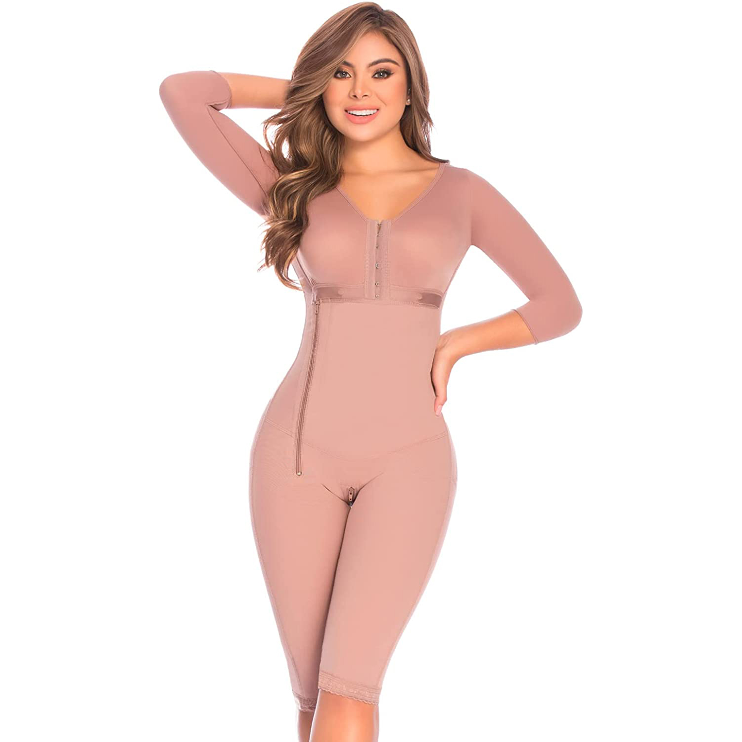 Compression shapewear bodysuit waist trainer tummy tucker women full body shaper