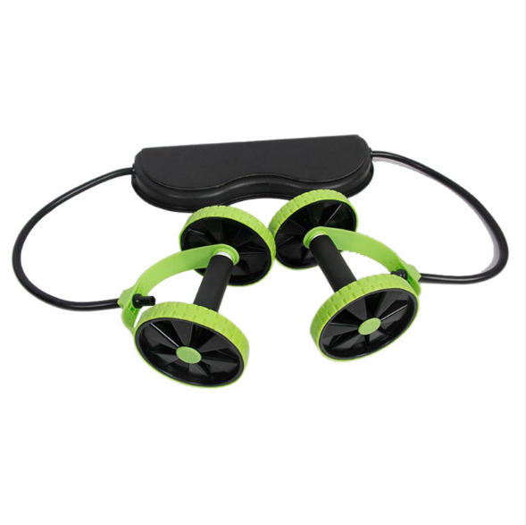 Muscle Roller Abdominal Trainer Dual AB Roller Wheel for Men Women Core Workout Home Gym Equipment