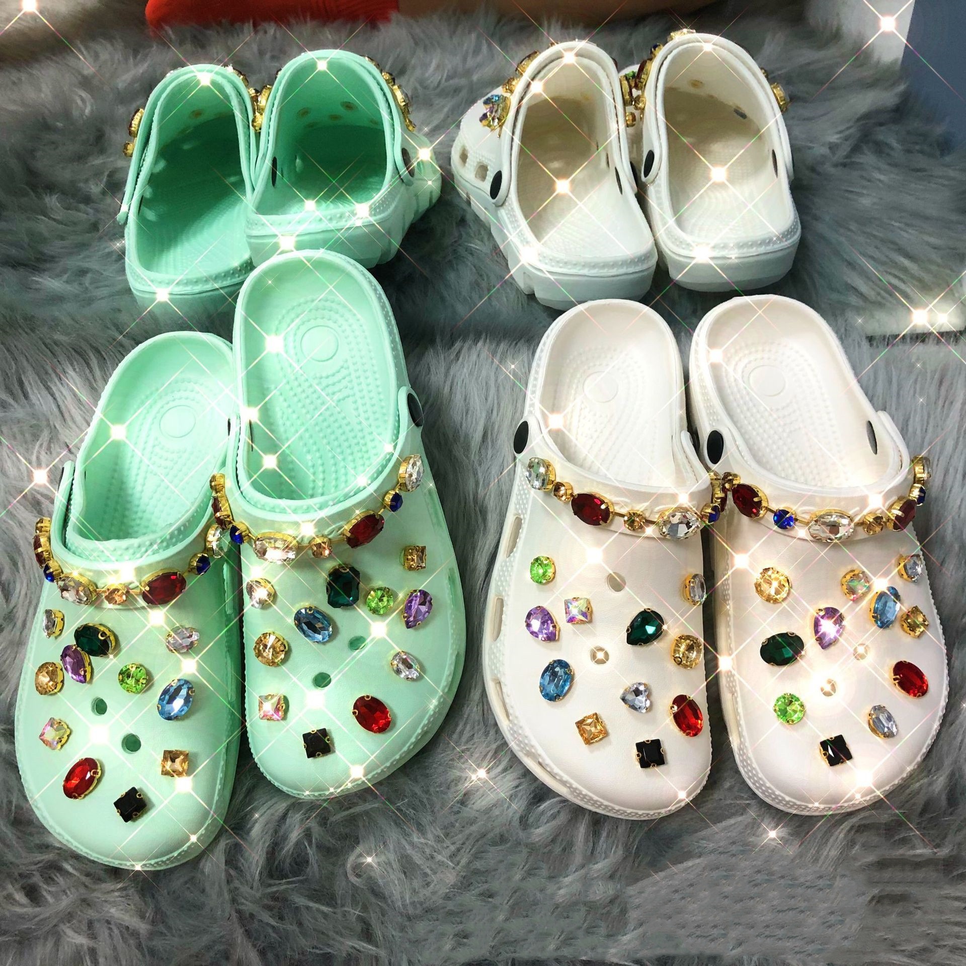 Fluffy slippers sandal homm winter slippers women's clogs clogs & mules clogs shoe