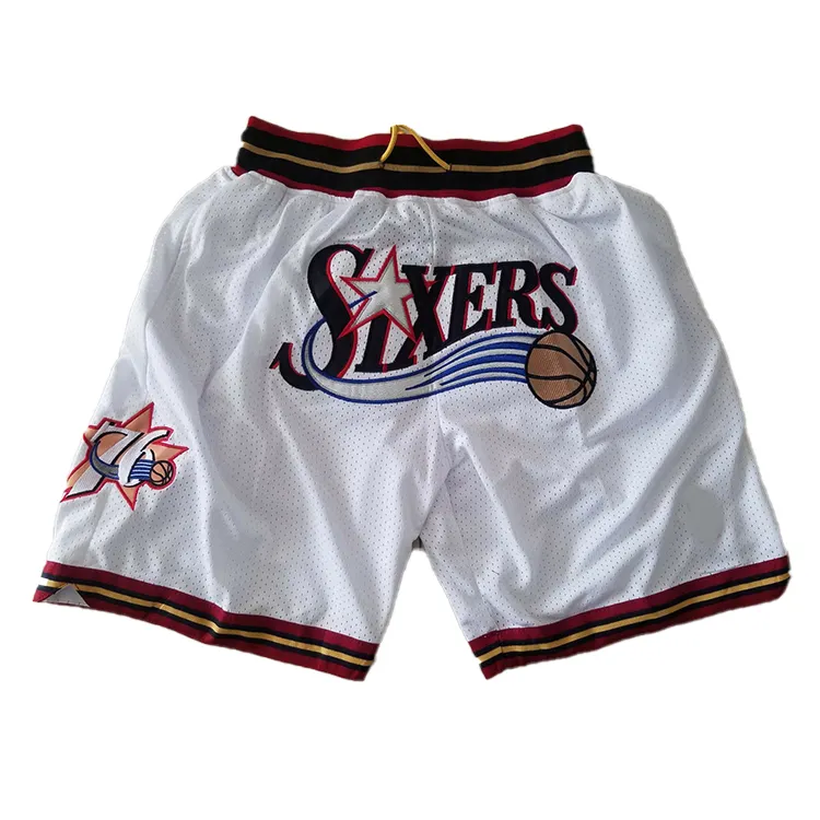 mens uniform blue champion dry fit elite padded pinstripe plaid embroidered basketball shorts with zippers pockets