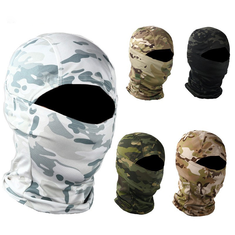 Chief's Double-Sided Tactical Scarf Windproof Dust-Proof Breathable Nylon with Camouflage Headgear for Security Application