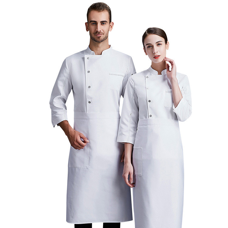 Custom Hotel Chef Uniform With Embroidery Logo Restaurant Kitchen Coat Workwear