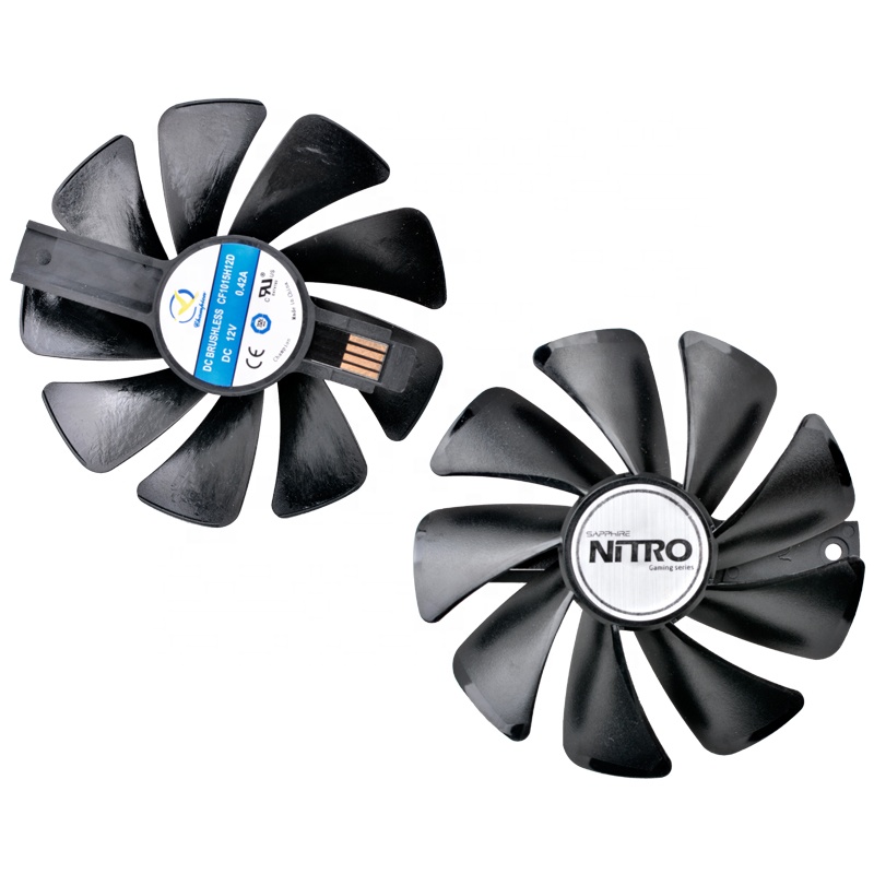 Кулер для видеокарты 95 мм CF1015H12D Champion для Sapphire NITRO RX480 RX470 8G
