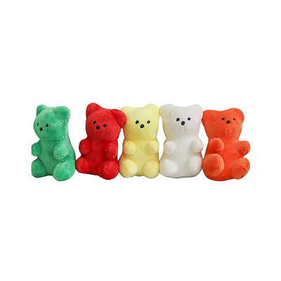 2021 New Best Custom Korean Charming Cute Mini Little Gummy Bear Bite Me Non Toxic Animal Shape Pet Shop Toys Cat Dog Plush Toy