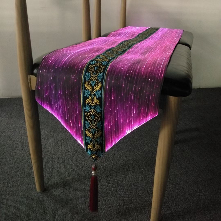 Fashion luminous HID light source jacket luminous unisex Optical fiber material Luminous table-cloth
