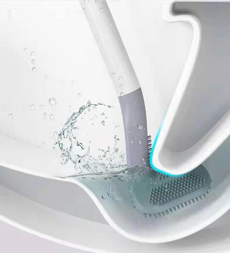 Golf silica gel toilet toilet brush clean toilet brush long handle without dead corner seat brush