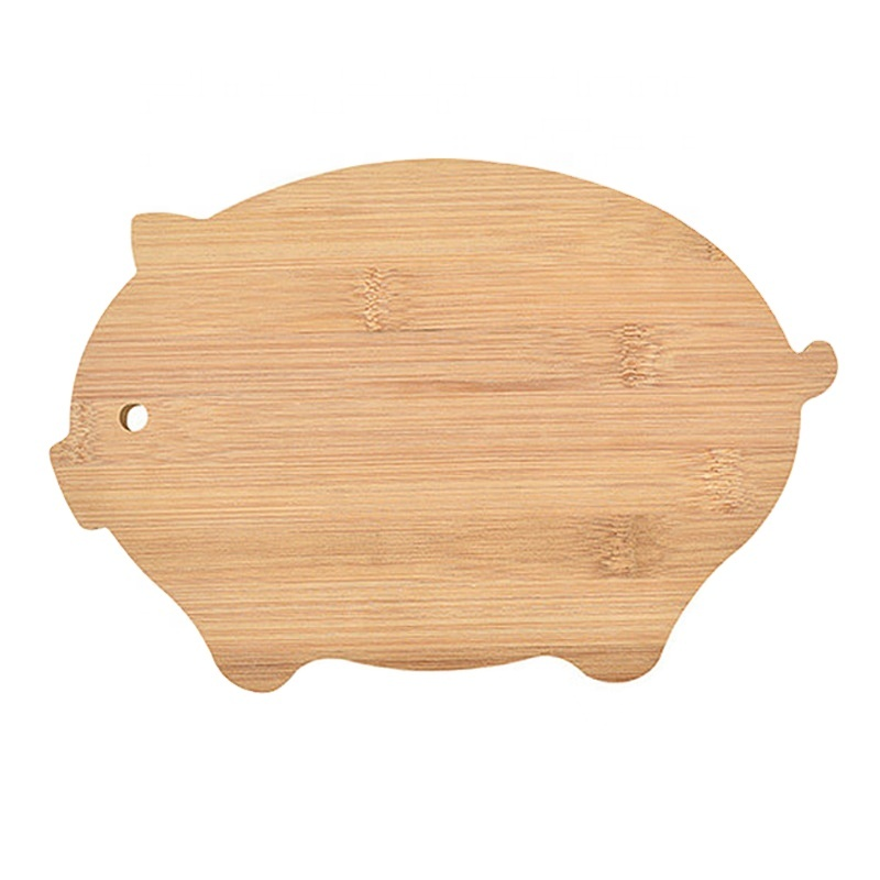 Creative Mini animal bamboo baby auxiliary food classification cutting fruit chopping board kitchen household chopping board