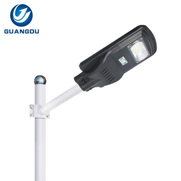 Наружный водонепроницаемый IP65 smd датчик движения 50 Вт 100 Вт 150 Вт ABS встроенный все в одном на солнечной энергии светодиодный уличный фонарь