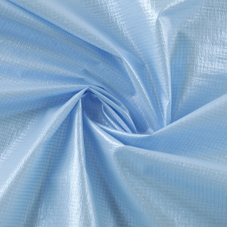 wholesale woven plain waterproof fabric for down jackets 100% nylon rain coat fabric