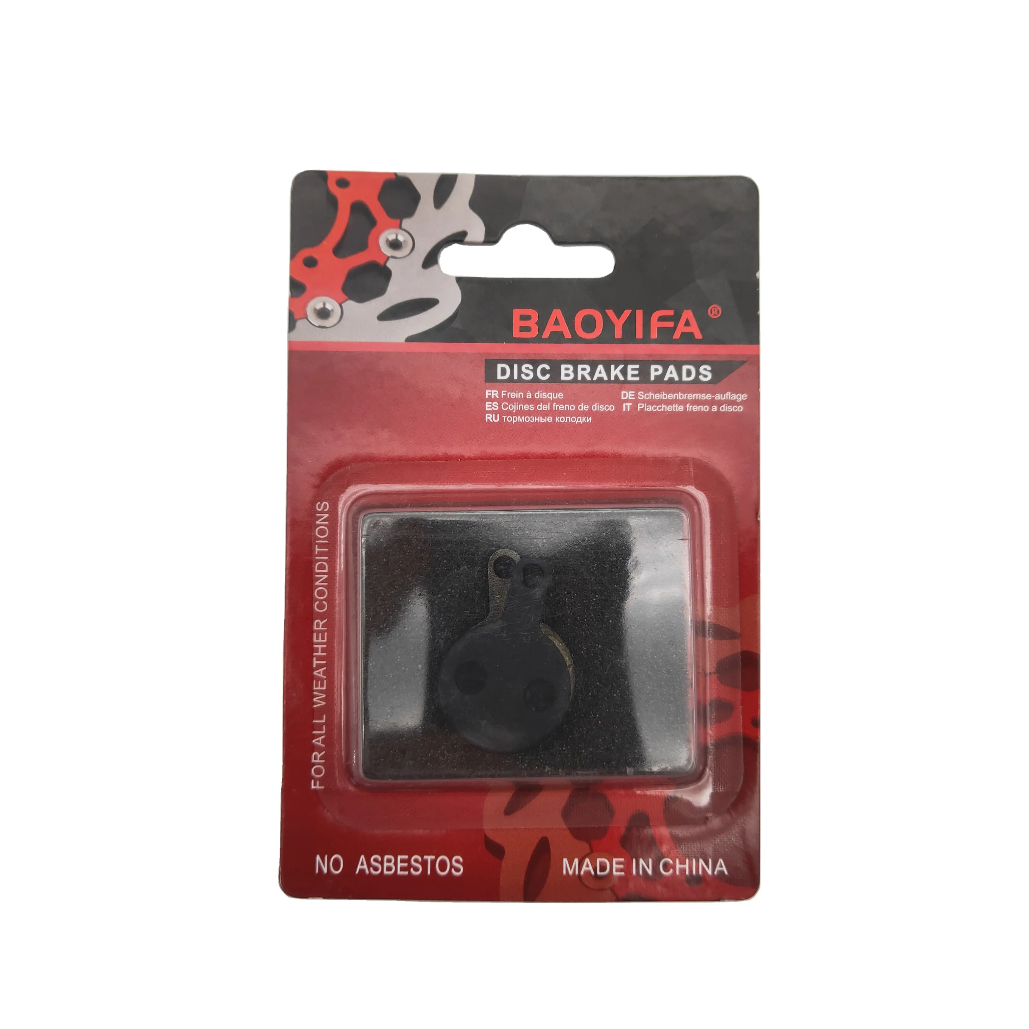 High quality card mounted bicycle accessories / bicycle brake pad / bb8 disc brake  bb8 disc brake pads with Upper holes BAOYIFA