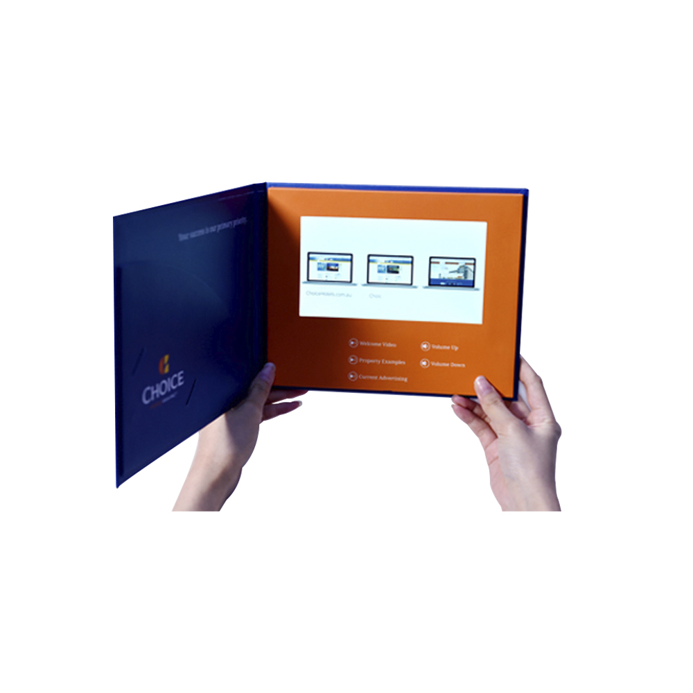Digital video player mailer video postcard with usb for business promotion