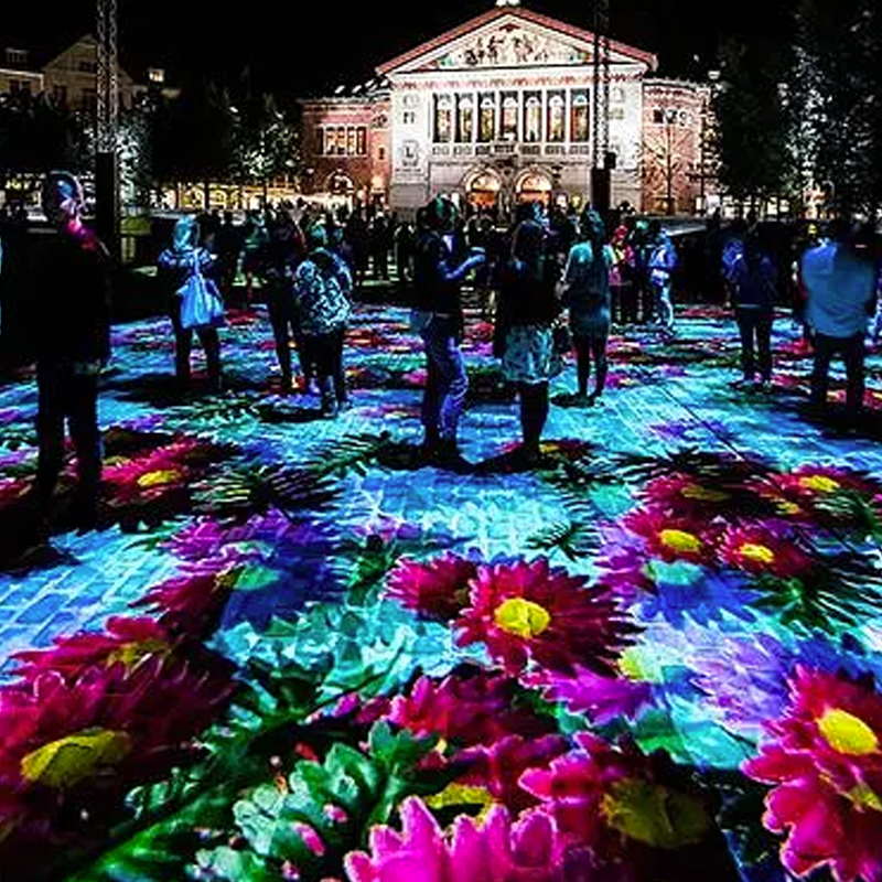 Holograghic Projection Advertising Equipment Interactive Floor Projector