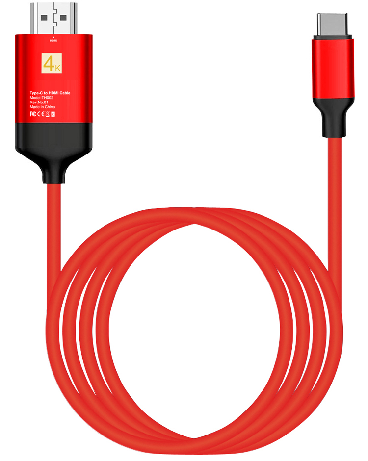 Кабель высокой четкости type c к hdmi usb c концентратор из алюминиевого сплава двухцветный мобильный телефон к телевизору с экраном кабель
