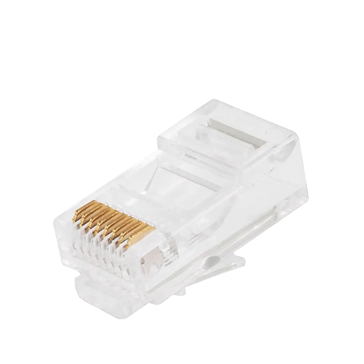 Модульный разъем RJ45 Cat 6A 8P8C позолоченный Разъем Lan