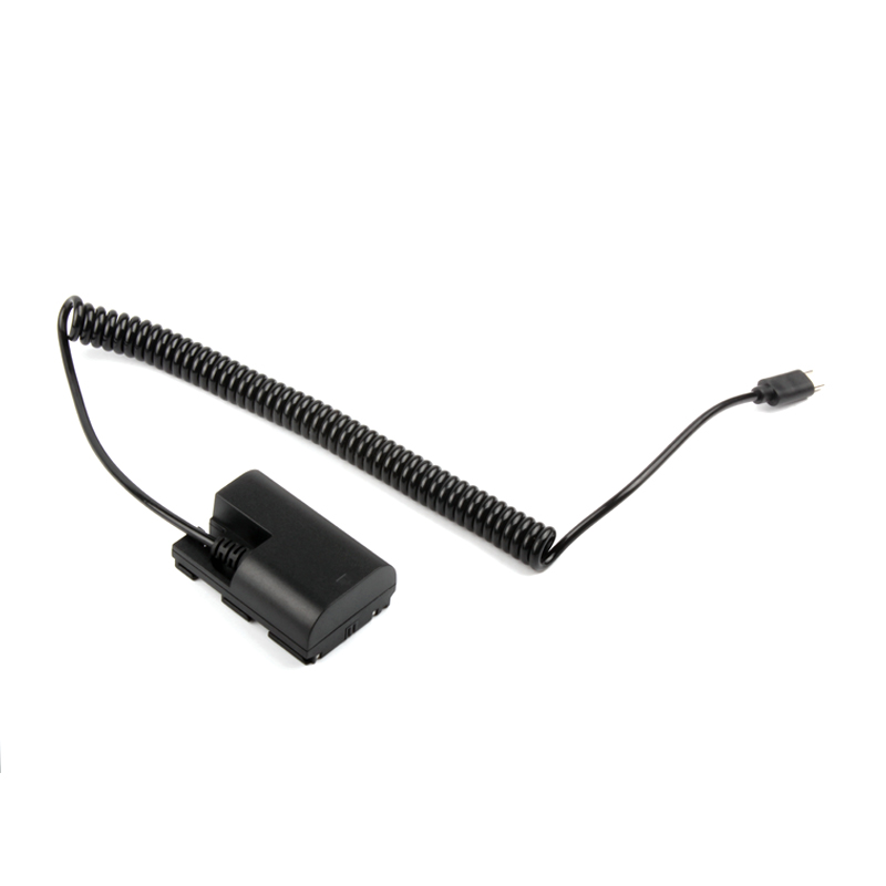 Suitable For Canon 6D 7D 7D 60D 70D 80 LP-E6 Battery Power DC Coupler PD Power Adapter to DR-E6 Dummy Battery TYPE-C Spring Wire