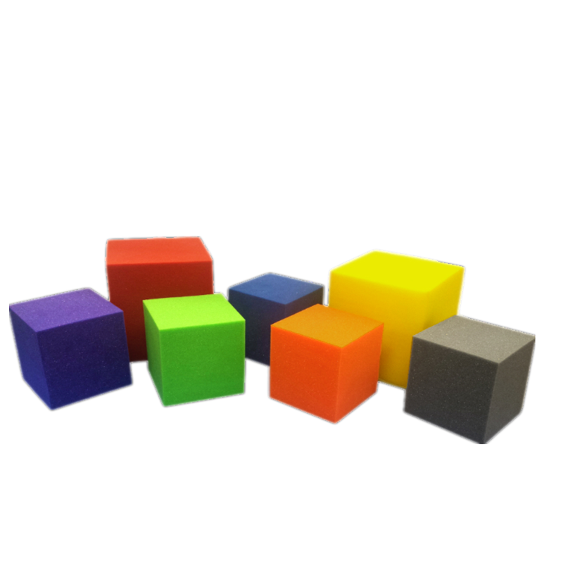 Разноцветный пенополиуретан 20x20x20 см, 15*15*15 см