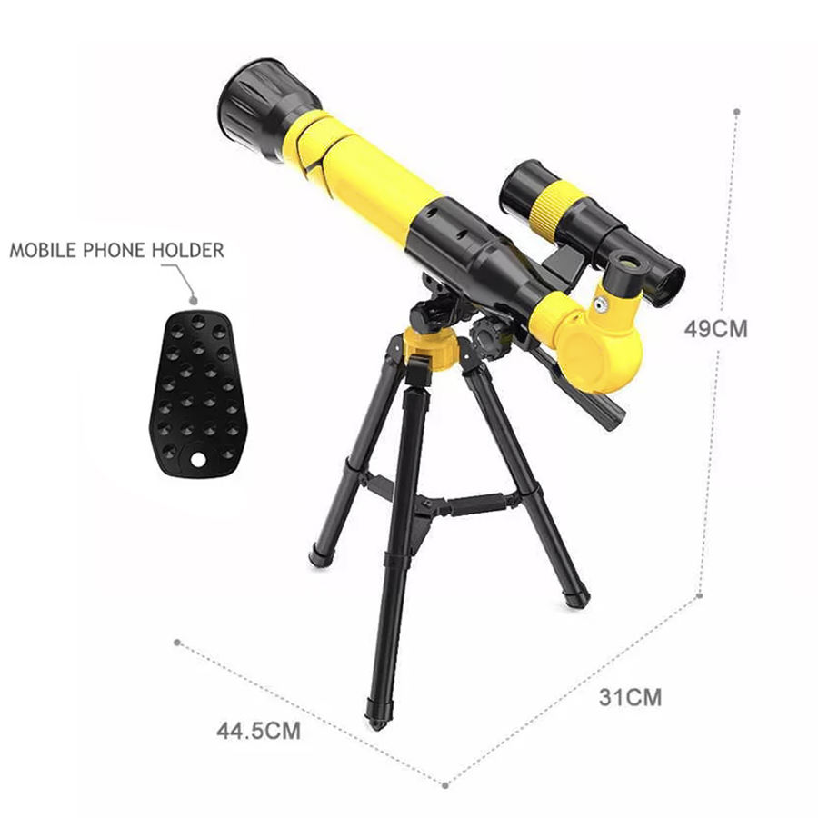 Science Educational Toys Telescope Toy Astronomical Landscape Telescope for Kids with Adjustable Tripod and Finder Scope