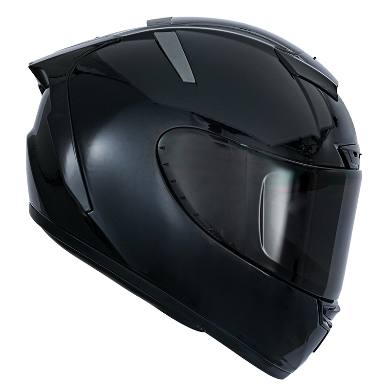 Full face single visor black color breathable vents motorcycle mtb helmet
