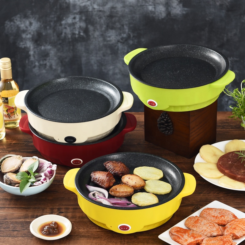 Production factory home appliances roasting pan export mini electric frying pan 220V take-out roasting oven gift wholesale south