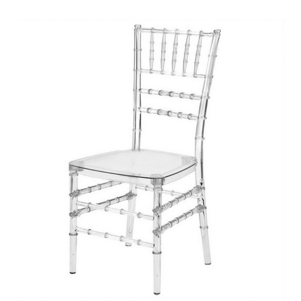 Clear Wedding Chiavari Chair Transparent Restaurant Acrylic Stacking Chair bjflamingo  Chair