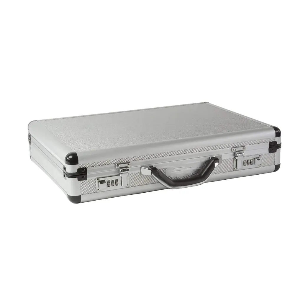 Hard Aluminium Handle Executive Briefcase Laptop Travel Flight Pilot Carry Case