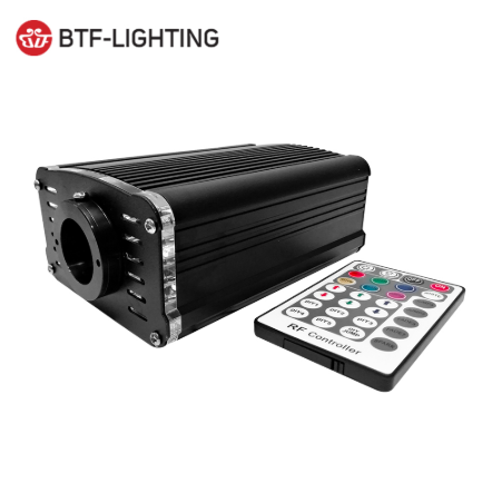 DC12V 18 Вт RGBW волоконно-оптической звезды потолочный светильник комплект 360 шарнирного соединения с эффектом мерцания с RF контроллер