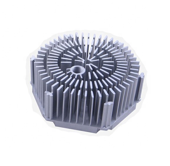 Customization cold forging heat sink anodize silver large hexagonal cold forged heat sink for LED lighting