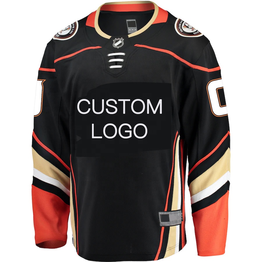 2021 Custom Logo sublimation embroidered professionally team reversible ice hockey jersey