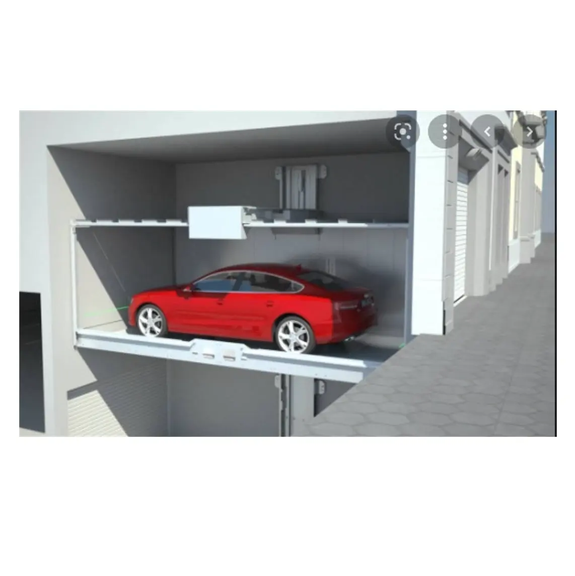 1600KG 5.0m/s Residential Car Elevator in home VVVF Controlled automobile elevator car auto lift