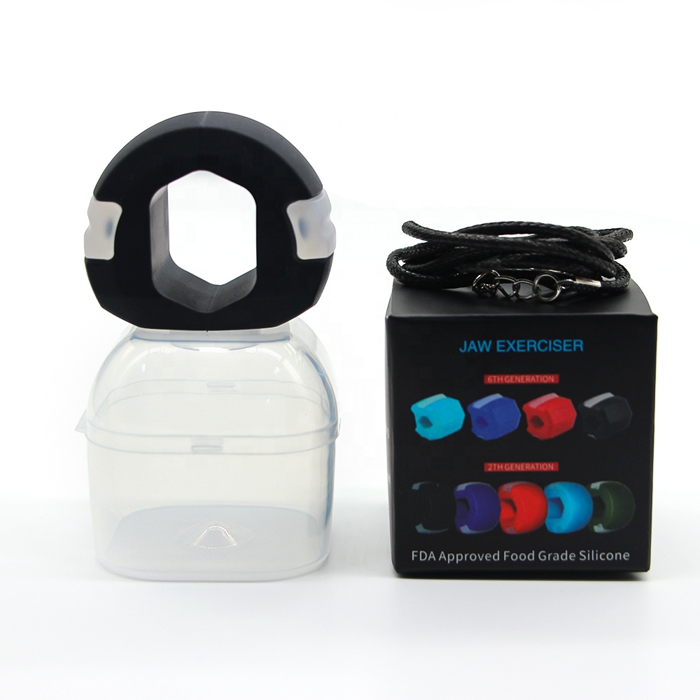 Face Fitnes jaw Exerciser Ball Slimmer Mouth Jaw Exerciser and Neck Toning Food-grade Silicone Fitness jawline trainer