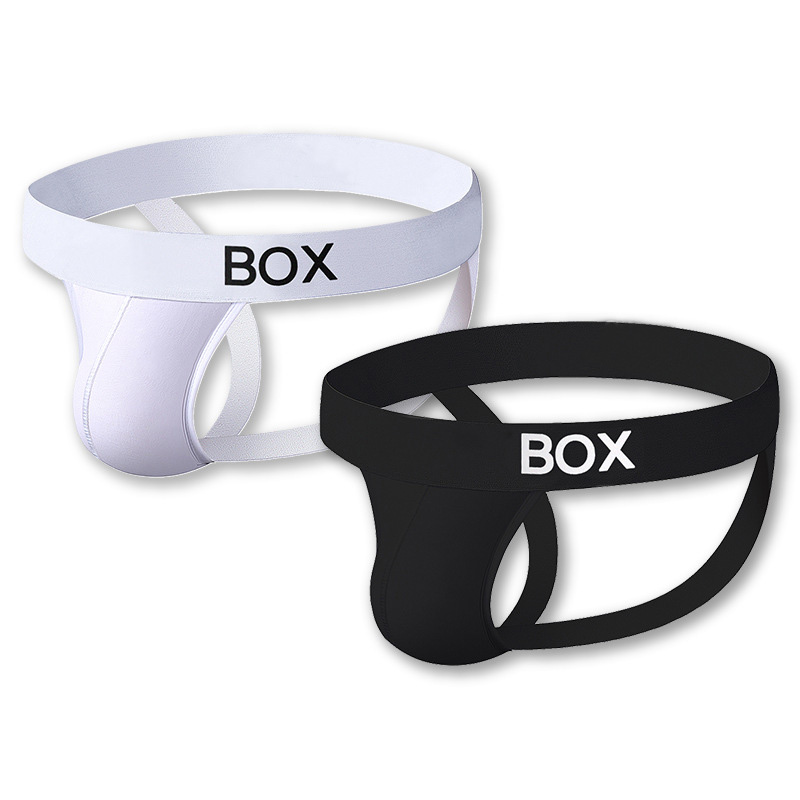 Add Your Brand Logo Black Man Underwear In White Jockstraps Cotton Thong Funny Panties Multiple Styles