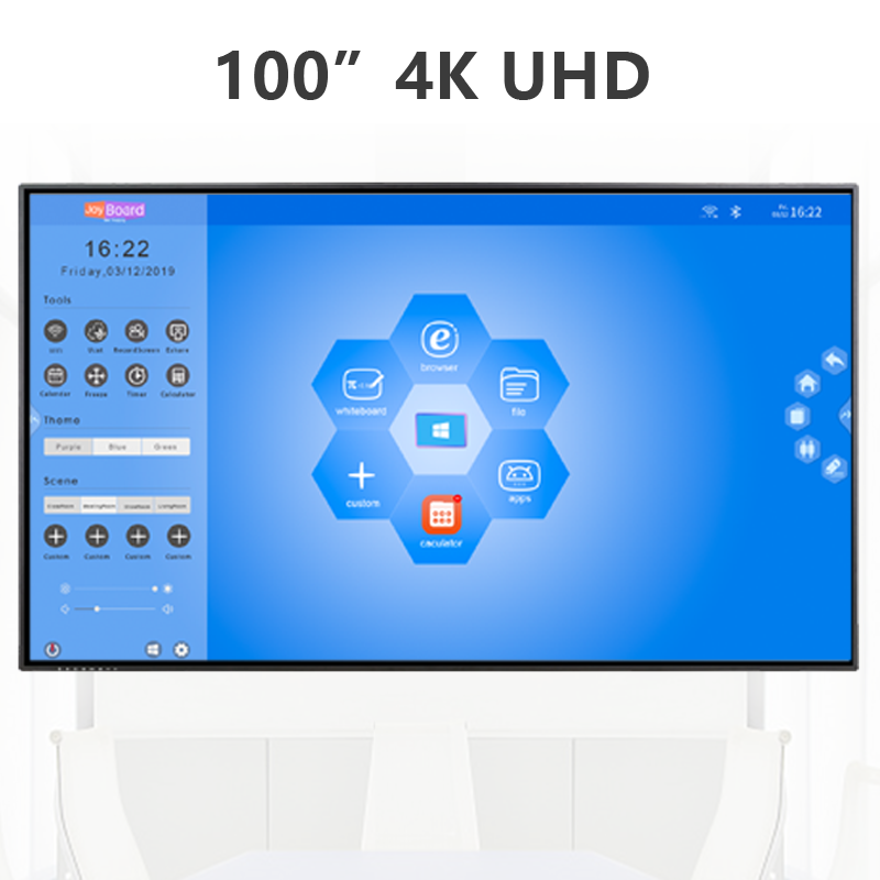 Riotouch большой UHD 4K 100 "смарт-телевизор с 40 точками касания интерактивные панели для конференций, образования, рекламы