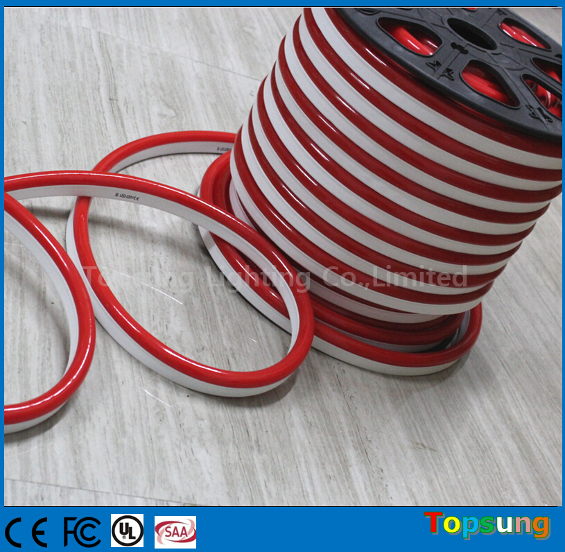 110v Гибкая лента веревка светодиодная неоновая 120v цветная ПВХ оболочка покрытие красный неоновый-гибкий китайский поставщик