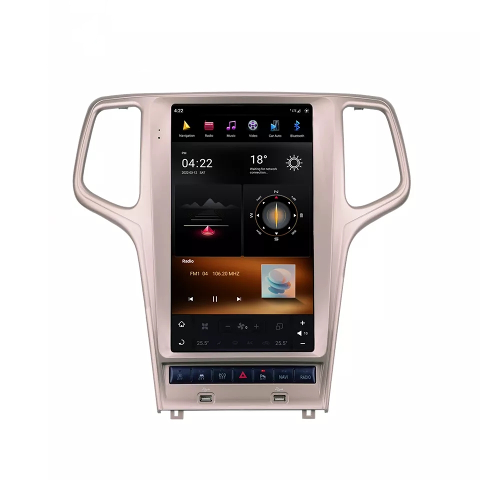 Система Android 11 в стиле Тесла, навигация GPS, Авторадио, головное устройство, автомобильный DVD-плеер для Jeep Grand Cherokee 2014-2019