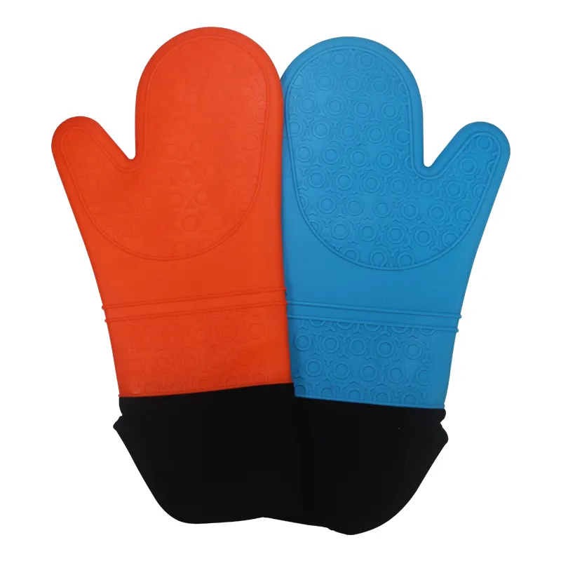 High Quality Heat Resistant Oven Mitts For Kitchen Baking Cooking Non-Slip Textured Grip