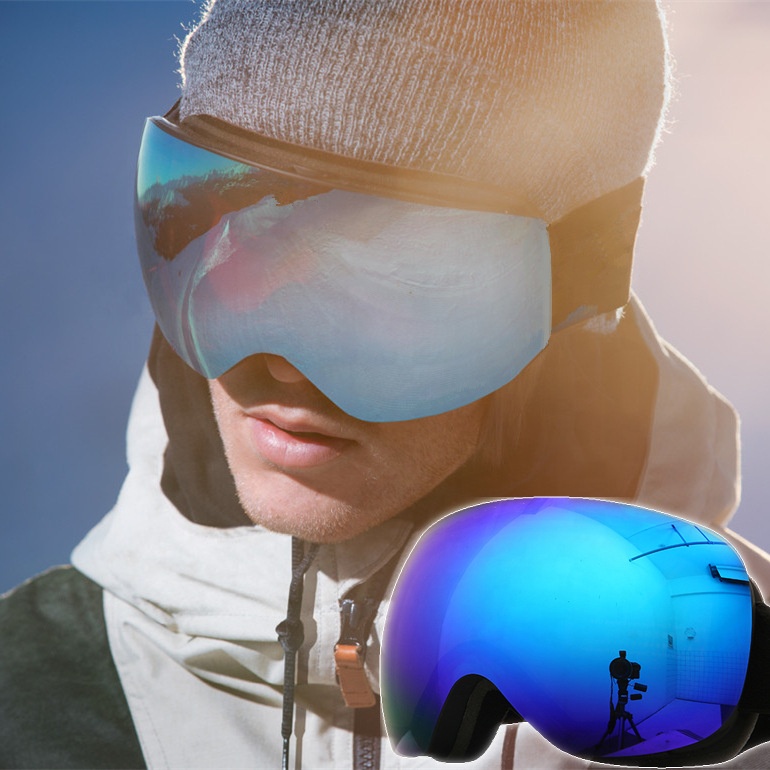 2022 спортивные лыжные очки с логотипом на заказ UV400, незапотевающие лыжные очки с двухслойными линзами, незапотевающие очки для сноуборда