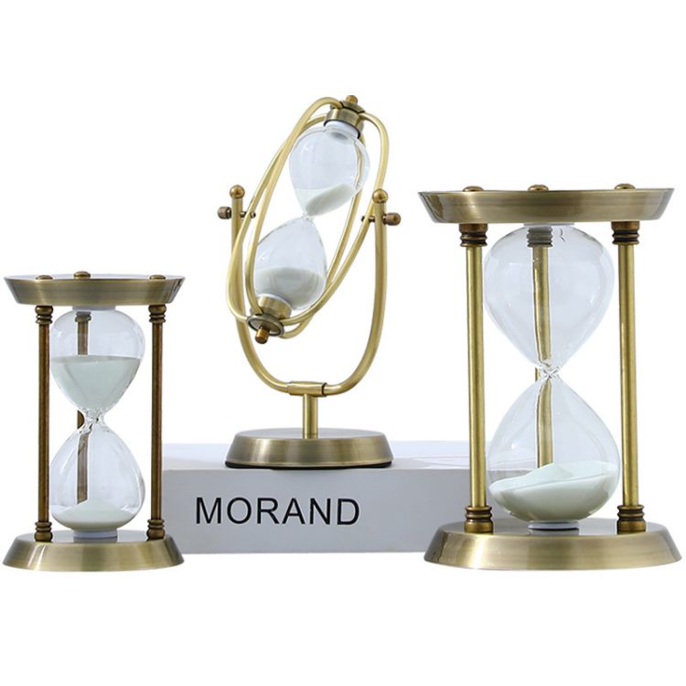 Thirty Minutes Glass Hourglass Room Ornament for Desktop