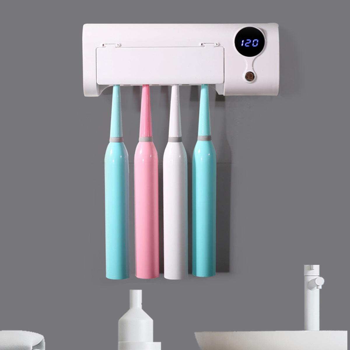 Ultraviolet Toothbrush Sterilization UVC Holder