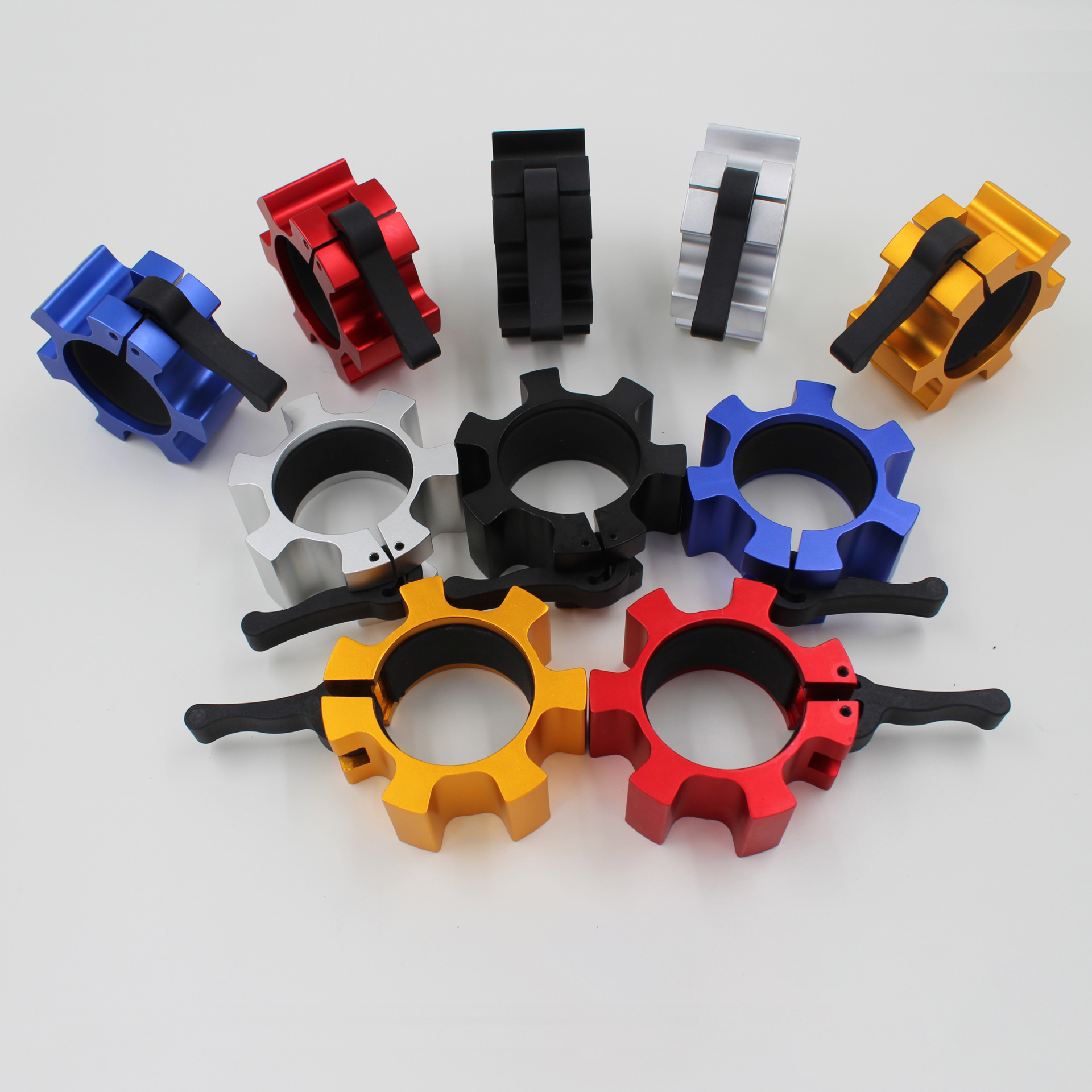 Quality Product Gym Exercise Fitness Weightlifting Accessories Clip Aluminum Clamp Collars barbell lock