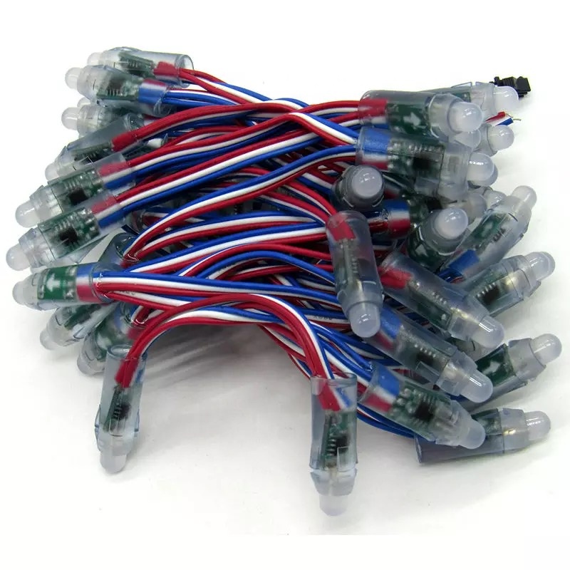 Светодиодное пиксельное освещение TP RGB WS2811 12 мм для украшения, если один светодиод сломан, другие светодиоды хорошо работают