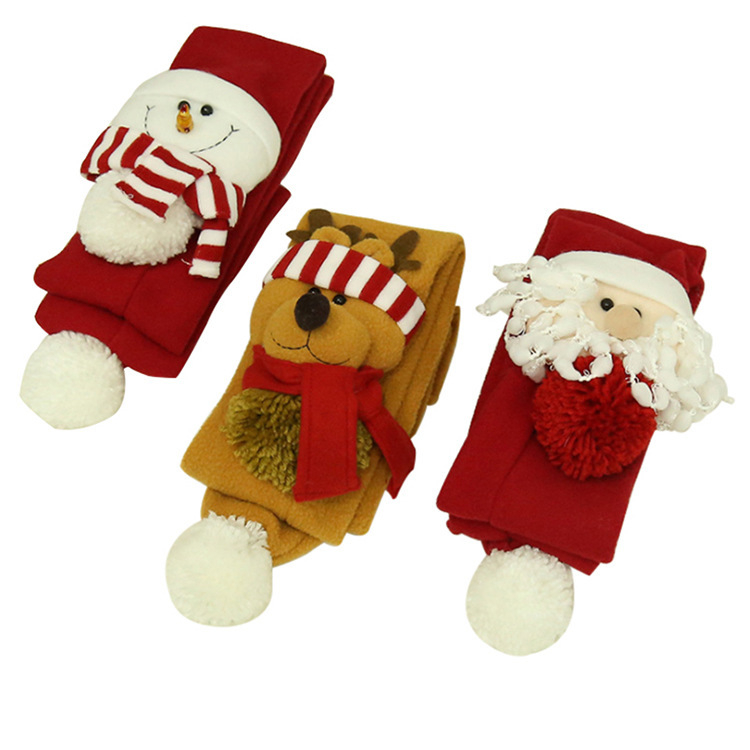 Korean version of warm old man snowman elk cute student scarf decoration Christmas ornaments