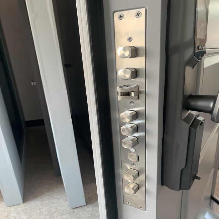Steel Security Exterior Front Door Smart Lock With Camera
