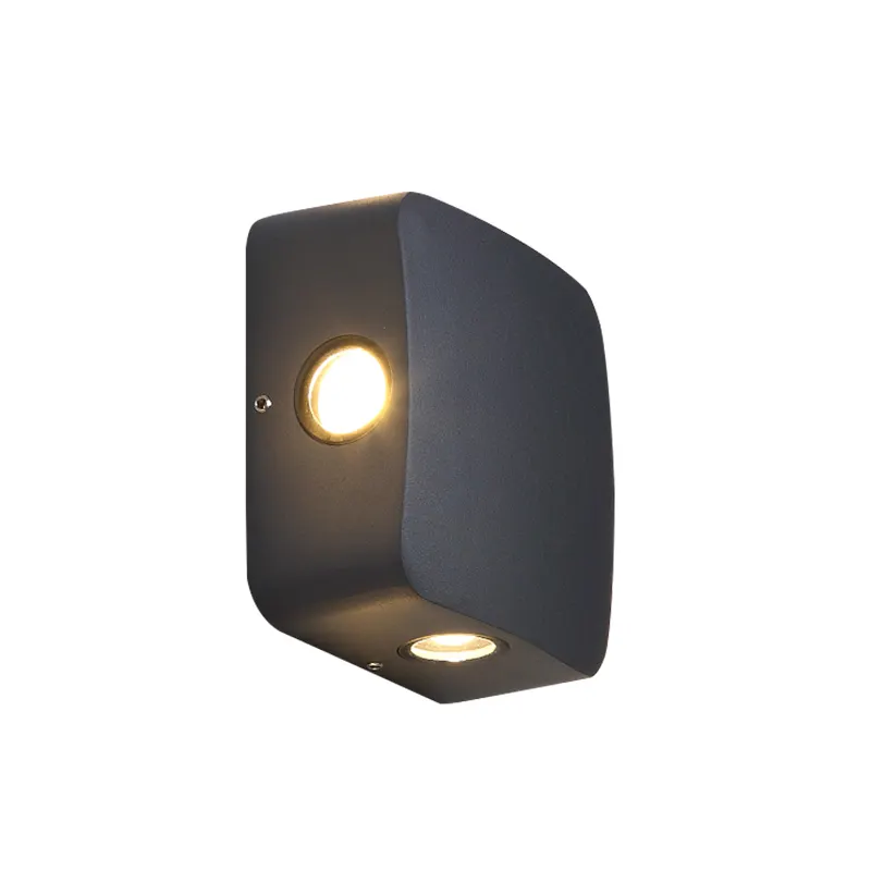 Outdoor LED wall lamp 2020 new modern design adjustable up down indoor outdoor IP65 IK10 6w CE Rohs Led cube wall lamp