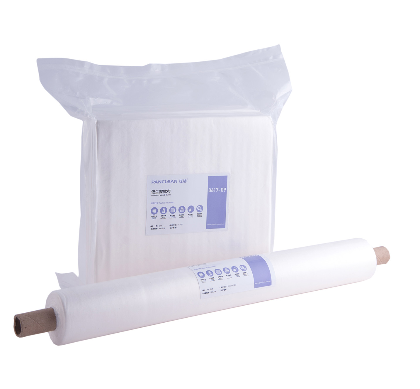 High Quality OEM ODM 9*9inch Stencil Cleaning Wiper Roll