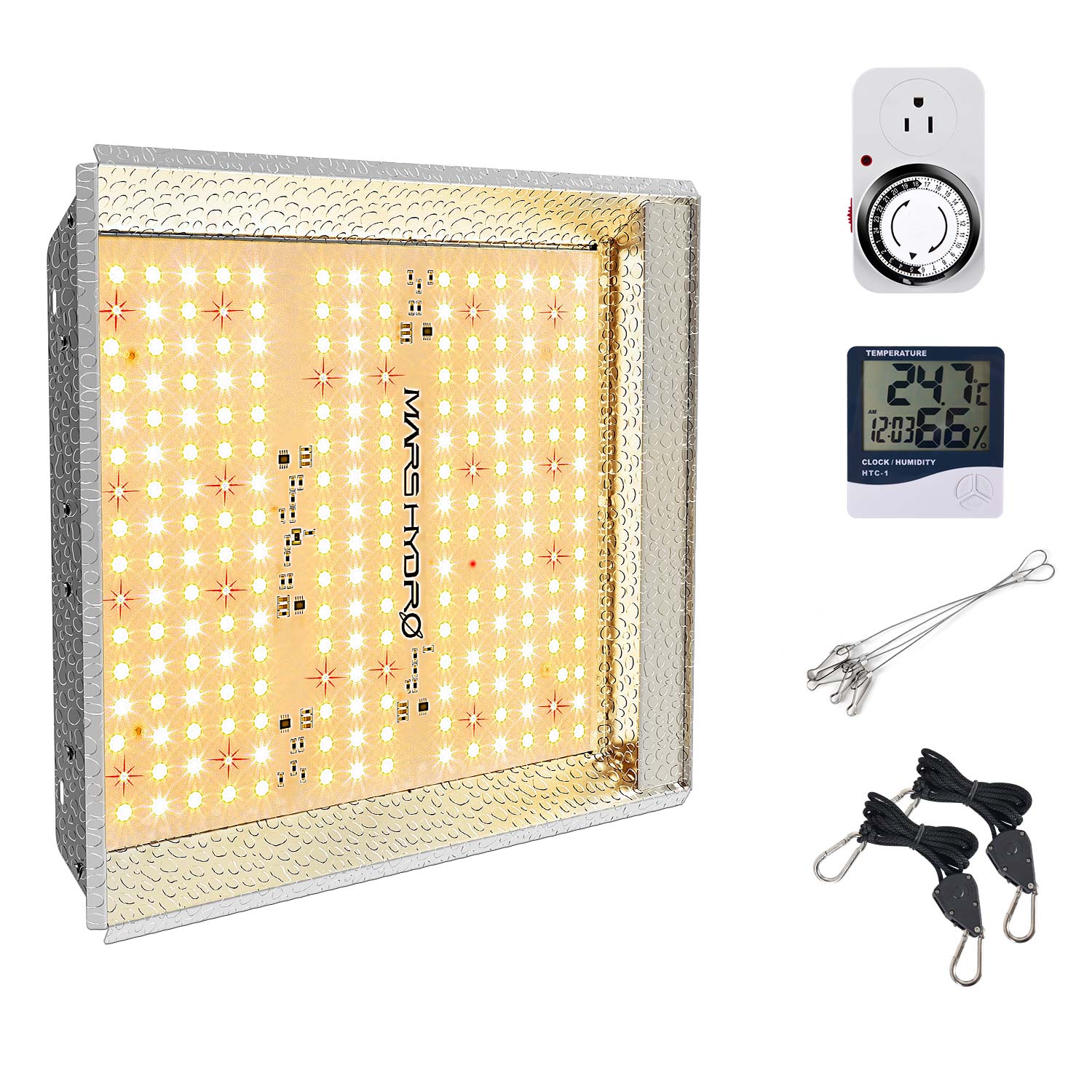 MarsHydro TS600 100W с охватом 2ftx2ft с 360 мкмоль Высокая PPFD комнатных растений отражатель led grow light