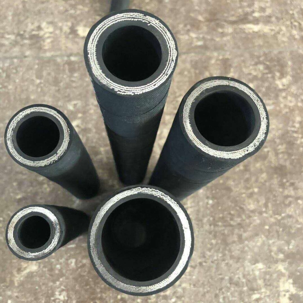 Hengshui Xinchi hydraulic synthetic rubber hose transport oil water gas fuel rubber hose with quick connector